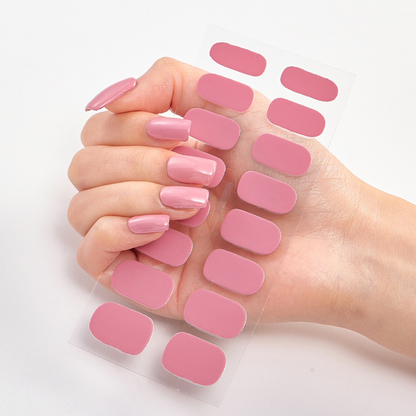 Dusky Pink | Non UV Nail Varnish Wraps