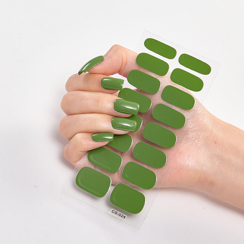Green With Envy | Non UV Nail Varnish Wraps